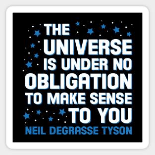 The Universe According To NDT Sticker